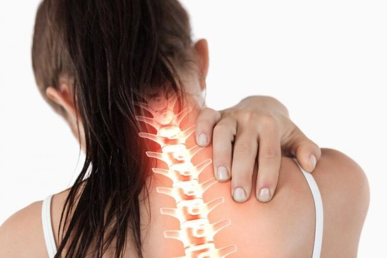 Bolečina v vratu je simptom osteohondroze vratne hrbtenice