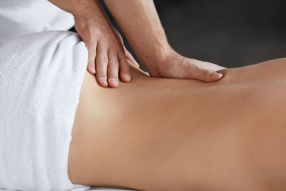 masaža za ledveno osteohondrozo