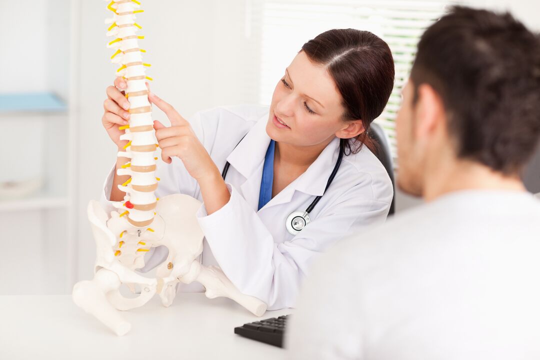 Diagnoza osteohondroze s strani zdravnika